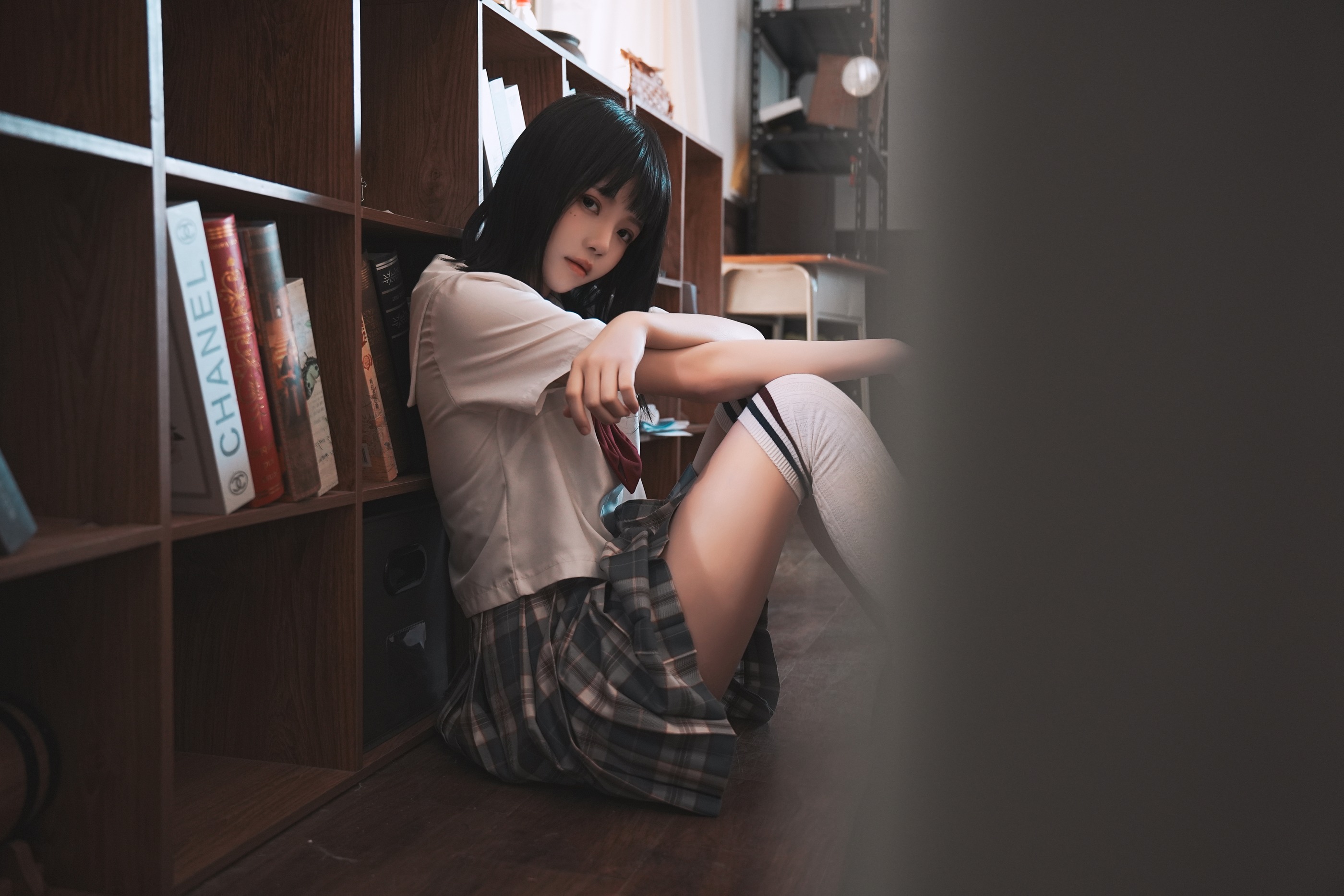 图片[1]-桜桃喵 – NO.213 教室死库水[48P]-XikXak